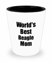 Beagle Mom Shot Glass Worlds Best Dog Lover Funny Gift For Pet Owner Liquor Love - £10.09 GBP