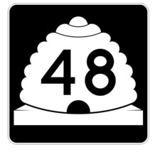 Utah State Highway 48 Sticker Decal R5388 Highway Route Sign - $1.45+