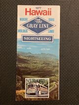 Vintage 1977 Hawaii The Gray Line Sightseeing Tour Brochure - $170.76 MXN
