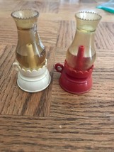 Antique Candlelight (Red /White)Salt And Pepper Shakers-VERY RARE VINTAG... - $3,955.60 MXN