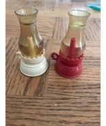 Antique Candlelight (Red /White)Salt And Pepper Shakers-VERY RARE VINTAG... - $290.05 CAD