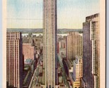 Metropolitan Center New York City NY NYC UNP Unused Linen Postcard H15 - $2.92