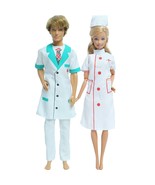 Doctor Nurse Scene Cosplay Clothes For Barbie Doll For Ken Doll Accessor... - $8.80