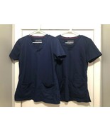 Lot of 2 Ergo 2.0 LifeThreads Scrub Tops Women&#39;s Modern Fit Size Small N... - $19.79