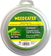 Weed Eater .080&quot; 100 Feet Round String Trimmer Whacker Line 588937905 Gr... - £11.03 GBP