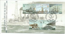 GREAT FIGHTING SHIPS-50 STATES-!ST DAY COVER-MARSHALL ISLANDS-11/1/1997 - £7.58 GBP