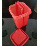 NEW Tupperware Small 5 cup PICK A DELI Strainer lifter Pickles RED RARE - £27.47 GBP