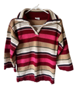 Vintage women&#39;s 70&#39;s stripe 3/4 sleeve sweater size Small - £22.75 GBP