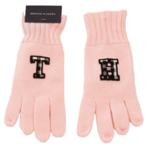 Tommy Hilfiger Women&#39;s One Size Pink Knit Stretch Gloves - $29.69