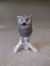 Goebel West Germany 320 Gray Owl on Branch Porcelain Figurine 3.25&quot; ORIG. Label - £14.49 GBP