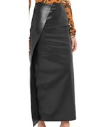 Skirt Leather Long Size Maxi Womens Lambskin Genuine Vintage Women Lined... - $2,580.42 MXN+
