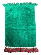 Vintage Green Kitchen Christmas Plaid Hand Towel by Cannon Kitschy Kitchen - £14.35 GBP