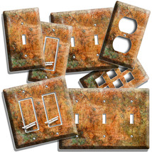 Old Rustic Aged Copper Patina Print Light Switch Outlet Wall Plate Hd Room Decor - £9.39 GBP+
