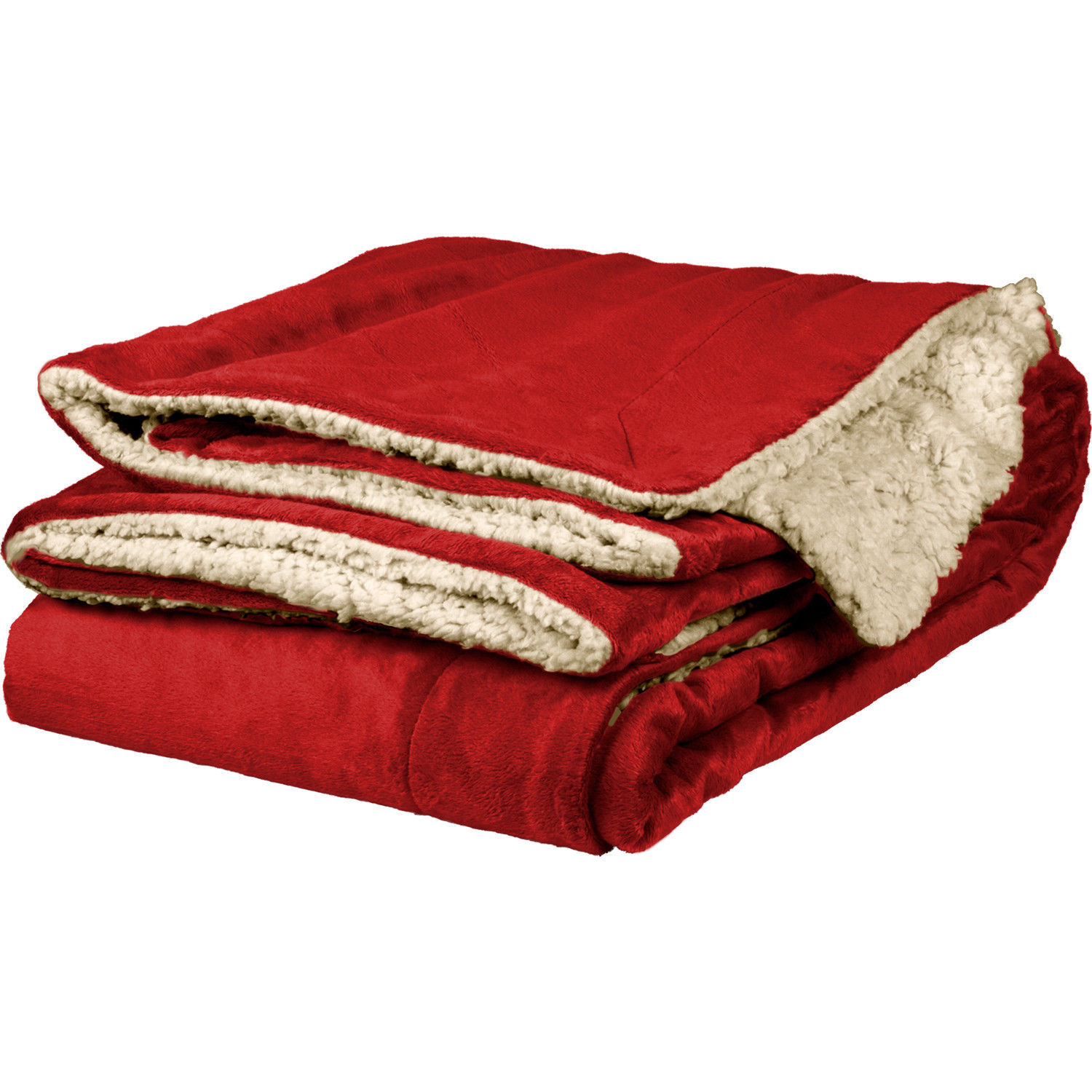 Micro Mink Sherpa Throw Blanket Pkg of 2 Throws