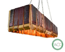 Wine Barrel Chandelier Bar Light - Taviri - Made from California wine barrels - £573.45 GBP