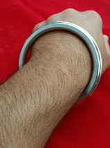 Stainless Steel Smooth &amp; Chunky One Edge Sikh Kara New Design Kada Just Arrived - £15.78 GBP