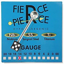 Barbell Red or BluesDice Bead 14g/15mm-Lg/5mm-Bl 316L Surgical Steel - £19.52 GBP