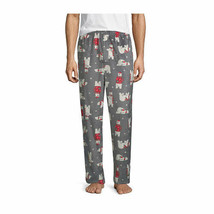 North Pole Men&#39;s Microfleece Pajama Pants X-LARGE Gray Polar Bears NEW - £14.95 GBP