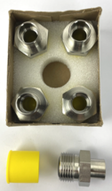 Lot of 5 x OEM Swagelok SS-6-VCO-1 Stainless Steel VCO O-Ring Face Seal ... - $33.65