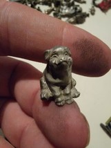 Vintage Fine Pewter Miniature Figure Figurine Collectible VTG Sitting Piggy Pig - £13.31 GBP