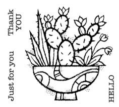 Woodware Clear Stamps 4&quot;X4&quot;-Singles Succulent Display - £17.36 GBP