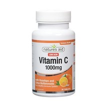 Natures Aid Vitamin C Low Acid with Rosehips and Citrus Bioflavonoid Tab... - $10.00