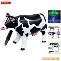 37In Inflatable Cow for Outdoor Indoor Halloween Party Decor in Classic ... - $38.56