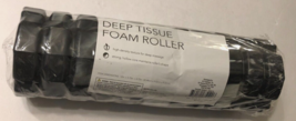 $9.99 Deep Tissue Foam Roller Model No. SA11119 Black 12&quot; x 3.75&quot; x 3.75&quot; New - £8.18 GBP