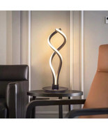 Modern LED Spiral Table Lamp Bedside Desk Decoration Room Curved Light B... - $69.92 CAD