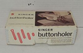 Vintage Singer Buttonholer And Templates Model 489510 Vertical - $24.70