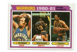 1981-82 Topps Basketball Free/Smith/John Lucas #51 Golden State Warriors Card EX - £1.54 GBP