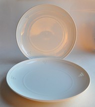 2 Dansk Statement Salad Plates Japan Pierced Porcelain 8 1/2&quot; Vintage - £49.86 GBP