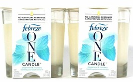 (2) Febreze One Peppermint Rosemary No Artificial Perfumes Soy Candle 4.3 Oz - £19.56 GBP
