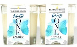 (2) Febreze One Peppermint Rosemary No Artificial Perfumes Soy Candle 4.3 Oz - £18.49 GBP