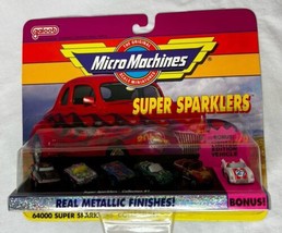 Vintage Micro Machines Super Sparklers Collection #1 1992 Galoob Metalli... - £57.04 GBP