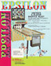 Epsilon Arcade Flyer Original United Game Shuffle Alley Bowling Vintage Art 1969 - £19.37 GBP