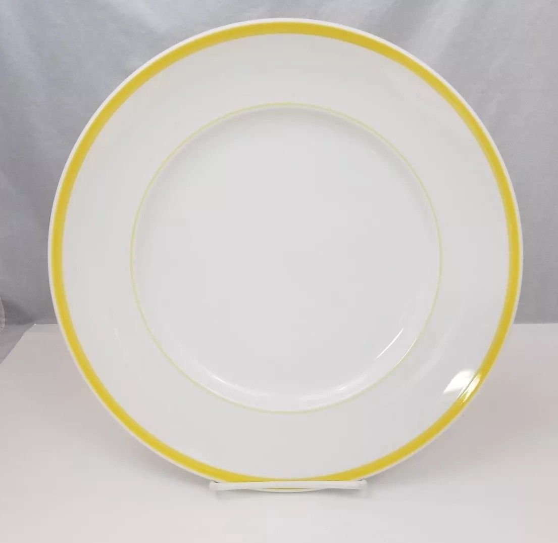 Williams Sonoma Brasserie Yellow Chop Plates Set of 2 Platter 12.25" Dishwasher - $34.34