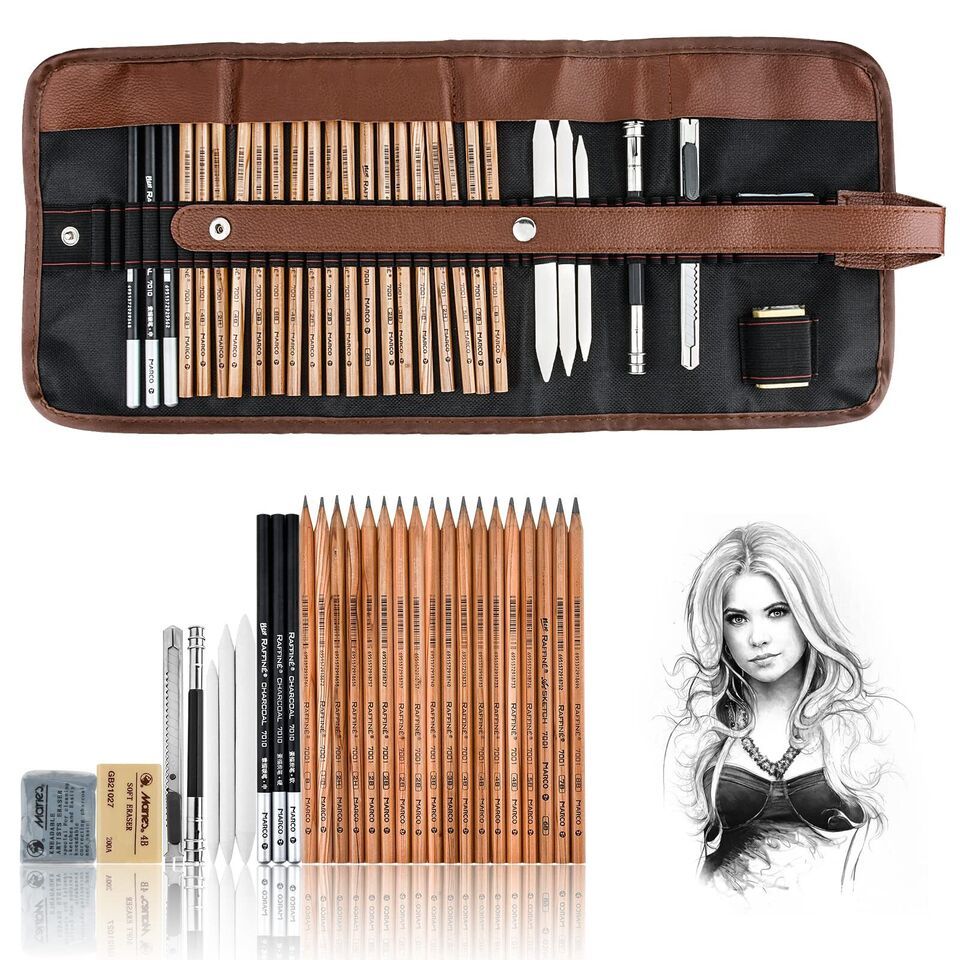 Artistic Sketch Pro Pencils - Complete Set for Kids and Adults - Professional Gr