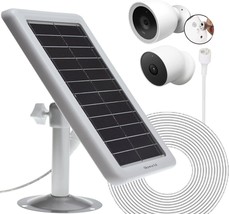 Solar Panel Charging for Google Next Cam Outdoor or Indoor Camera Built in Batte - £43.76 GBP