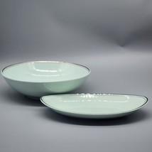 Universal Ballerina Mint Mist Vegetable Bowl Green And Relish Small Tray - $59.39