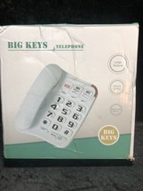 Big Keys Telephone White... New - $8.90