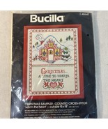 Bucilla Christmas Cross Stitch Kit Warm The Heart 11 x 14 inches Sealed  - £7.49 GBP