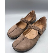 Hotter Womens Shoes 8 Shake Brown Suede Mary Jane Suede - $24.75