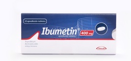 Ibumetin 400 mg, 10 coated tablets - £7.91 GBP