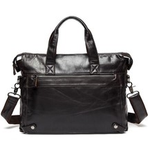 WESTAL bag men&#39;s leather men&#39;s briefcase handbag leather laptop bag for men men&#39; - £80.27 GBP