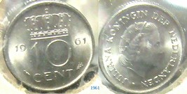 Holland Ten Cent 1961 - £1.95 GBP