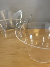 Vintage 70s 2-part Lucite "petal" ice bowl set image 3