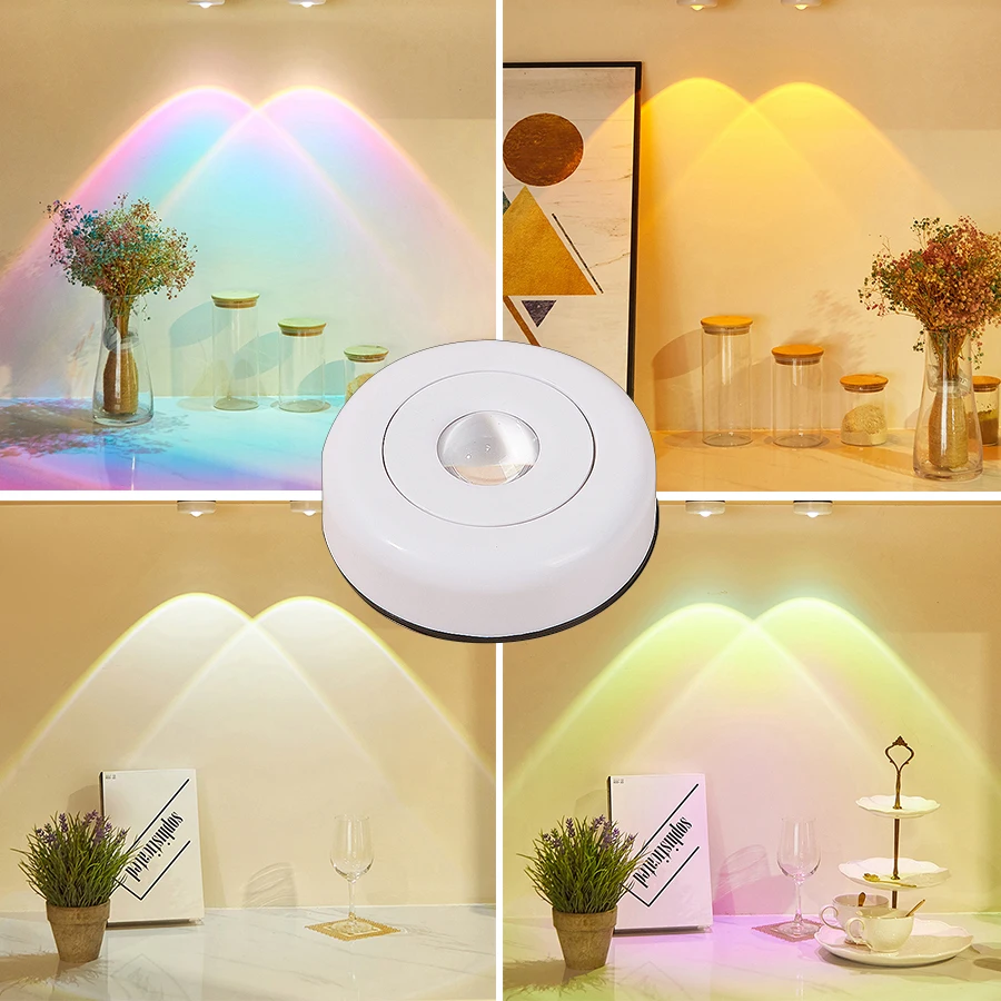 Wireless Sunset Lamp Night Light Projector Deoration Home Wall Lamp Led ... - $7.93