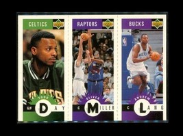 1996-97 Upper Deck Mini Triple Basketball Card Lang M49 Miller M80 Day M4 - £7.81 GBP