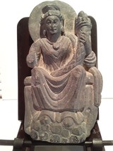 Selten Gandharan Schiefer Statue Der Göttin Hariti Schutz Von Kinder - £2,255.45 GBP